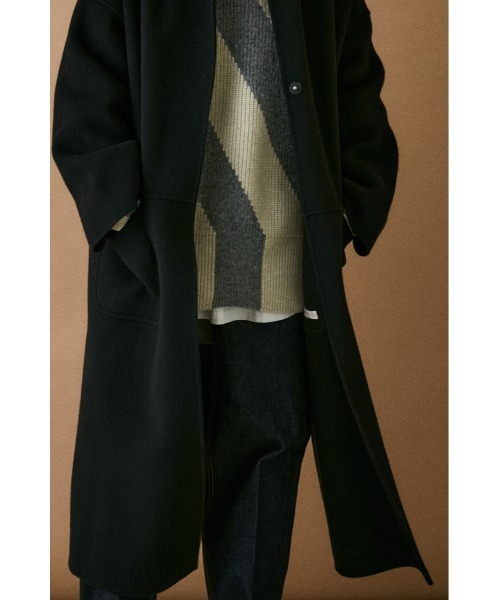 BLACK BY MOUSSY◆ノーカラードレープトレンチコート BLACK BY MOUSSY（ブラックバイマウジー）の「no collar drape