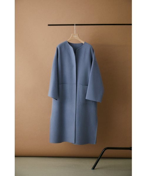 ジャケット・アウター BLACK BY MOUSSY no collar rever coat BLACK BY MOUSSY（ブラックバイマウジー）の「no collar rever
