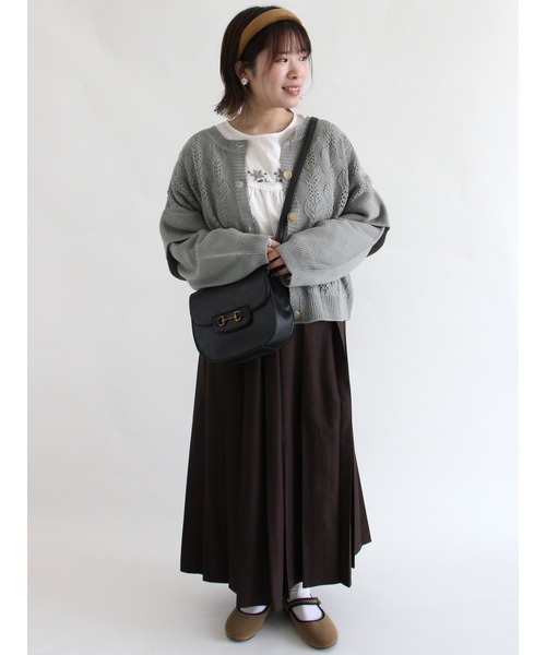 ehka sopo（エヘカソポ）の「ビットラウンドショルダーバッグ（ショルダーバッグ・レディース・ブラウン/ベージュ/ブラック・ﾌﾘ-）」の9枚目の写真