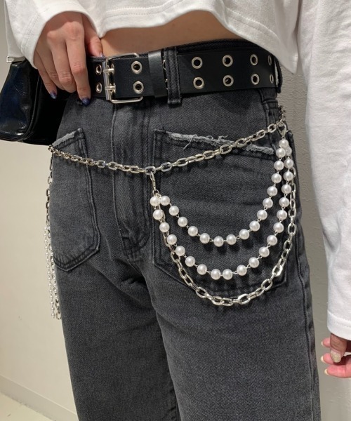 ベルト シルバー チェーン Amazon.co.jp: パンツチェーンメンズスリーチェーンモーター