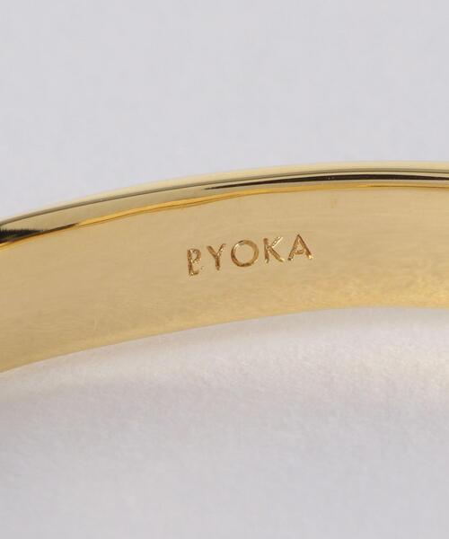 BYOKA（ビョーカ）の「＜BYOKA＞ゴールドカラー クリーム バングル Ψ