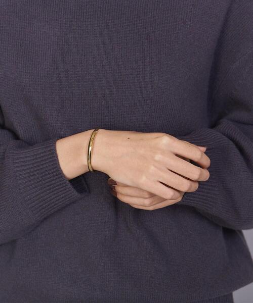 BYOKA（ビョーカ）の「＜BYOKA＞ゴールドカラー クリーム バングル Ψ