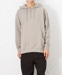 Dickies ディッキーズ ワンポイントロゴワッペン ハーフジップ スウェット プルオーバーパーカー