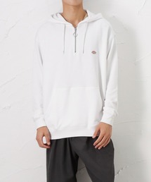 Dickies ディッキーズ ワンポイントロゴワッペン ハーフジップ スウェット プルオーバーパーカー