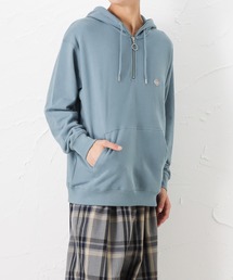 Dickies ディッキーズ ワンポイントロゴワッペン ハーフジップ スウェット プルオーバーパーカー