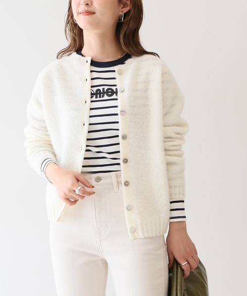 Éaphi アイボリー 長袖カーディガン もっちり新触感！軽量2wayカーディガン[品番：WZ000003970]｜Classical