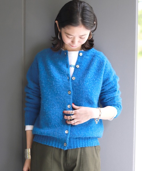 SLOBE IENA(スローブイエナ)の「【ISLAND TIDES/アイランドタイド】SHAGGY CREW カーディガン◆【手洗い可】(カーディガン/ボレロ・レディース・パープル/ブルー/レッド/ホワイト・FREE)」の20枚目の写真
