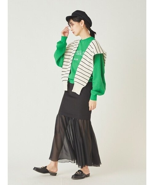 SNIDEL(スナイデル)の「ORGANICSロゴスウェット(スウェット・レディース・ピンク/アイボリー/グリーン・FREE)」の9枚目の写真