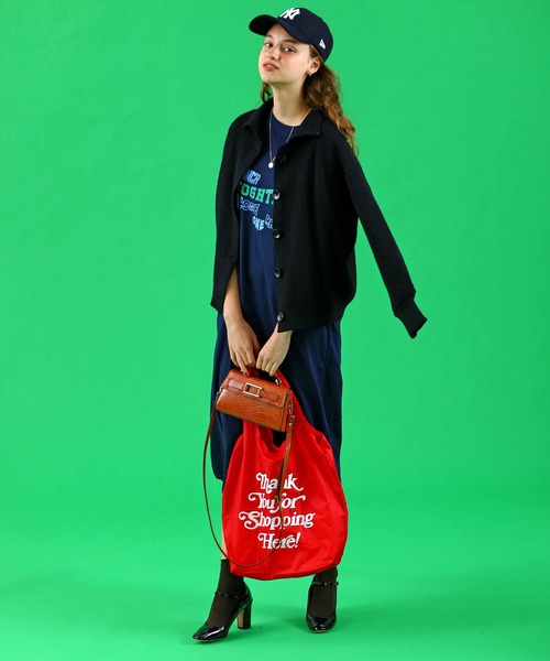 sara&cake(サラアンドケイク)の「ハイネックボタンオーバーサイズカーディガン(カーディガン/ボレロ・レディース・グレー/ベージュ/ブラック・FREE)」の4枚目の写真