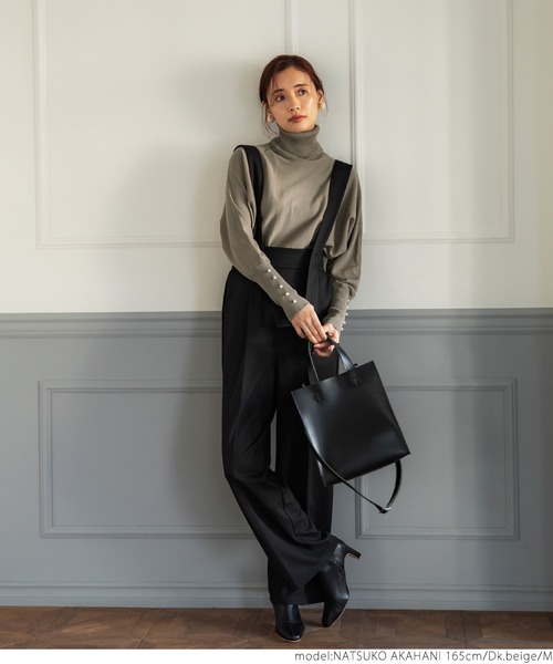 coca(coca)(コカ)の「袖パールドルマンスリーブニットトップス(ニット/セーター・レディース・ブラック/ベージュ/ピンク系その他/ダークベージュ・M/L)」の15枚目の写真