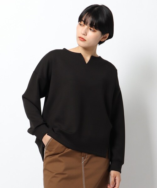 Web 一部店舗限定 Bouo ダンボールキーネックプルオーバー