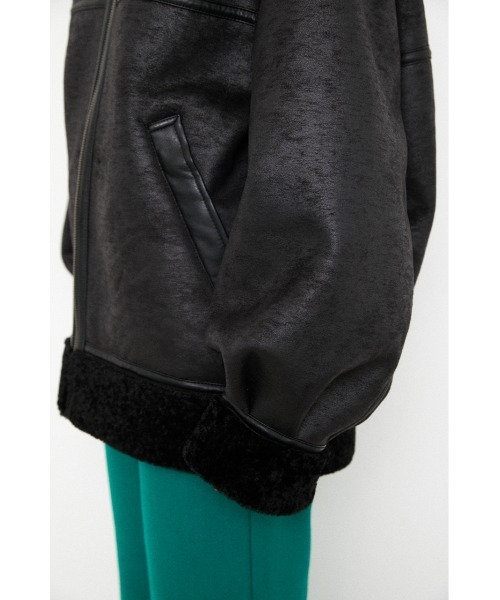 LAGUA GEM（ラグアジェム）の「VINTAGE OVER F/MOUTON COAT（その他アウター・レディース・ブラック/ブラウン・FREE）」の6枚目の写真