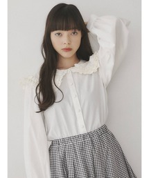merry jenny | フリルカラーパフスリーブブラウス(シャツ/ブラウス)