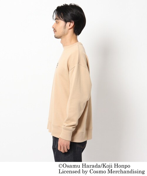 OSAMU GOODS(オサムグッズ)の「◆OSAMU GOODS/オサムグッズ コラボ フロント刺繍 裏毛クルーネック(スウェット・メンズ・ベージュ/グレー/アイボリー・04/03/02)」の13枚目の写真