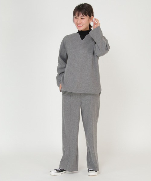 LBC(エルビーシー)の「【ZOZO限定】キーネックサカリバプルオーバー(Tシャツ/カットソー・レディース・グレー/オレンジ・M/L)」の7枚目の写真