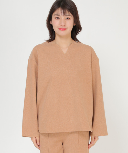 LBC(エルビーシー)の「【ZOZO限定】キーネックサカリバプルオーバー(Tシャツ/カットソー・レディース・グレー/オレンジ・M/L)」の9枚目の写真