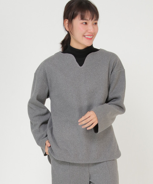 LBC(エルビーシー)の「【ZOZO限定】キーネックサカリバプルオーバー(Tシャツ/カットソー・レディース・グレー/オレンジ・M/L)」の15枚目の写真
