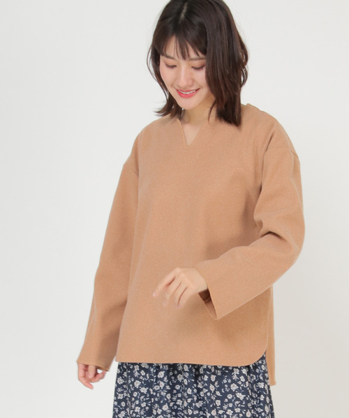 LBC(エルビーシー)の「【ZOZO限定】キーネックサカリバプルオーバー(Tシャツ/カットソー・レディース・グレー/オレンジ・M/L)」の16枚目の写真