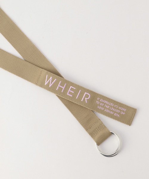 WHEIR（ウェア）の「WHEIR リングバックルベルト（ベルト・メンズ・ホワイト/ブラック/ベージュ・FREE）」の11枚目の写真