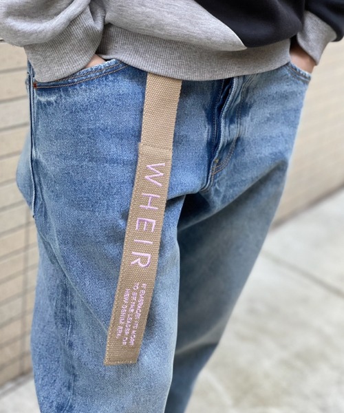 WHEIR（ウェア）の「WHEIR リングバックルベルト（ベルト・メンズ・ホワイト/ブラック/ベージュ・FREE）」の4枚目の写真