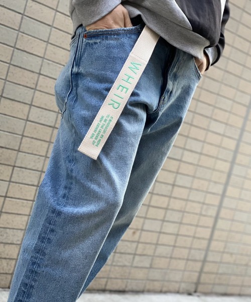 WHEIR（ウェア）の「WHEIR リングバックルベルト（ベルト・メンズ・ホワイト/ブラック/ベージュ・FREE）」の8枚目の写真