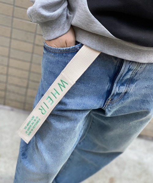 WHEIR（ウェア）の「WHEIR リングバックルベルト（ベルト・メンズ・ホワイト/ブラック/ベージュ・FREE）」の9枚目の写真