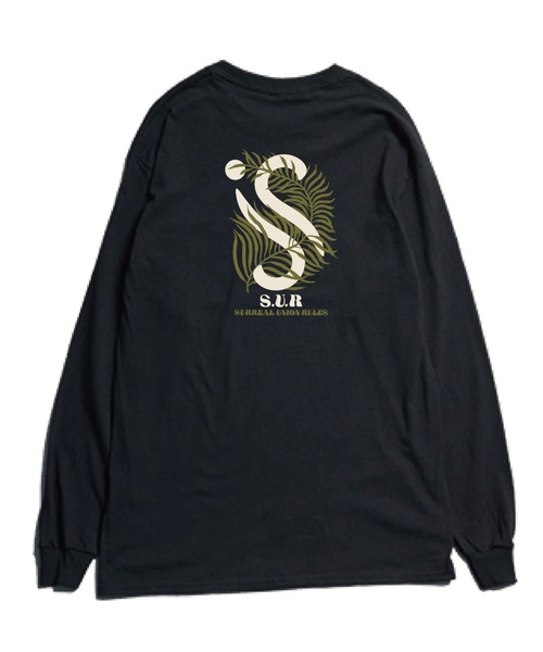 SURREAL(シュルリアル)の「【S.U.R/エスユーアール】S-GREEN L/S T-SHIRT(Tシャツ/カットソー・メンズ・ホワイト/モスグリーン・MEDIUM/LARGE)」の4枚目の写真