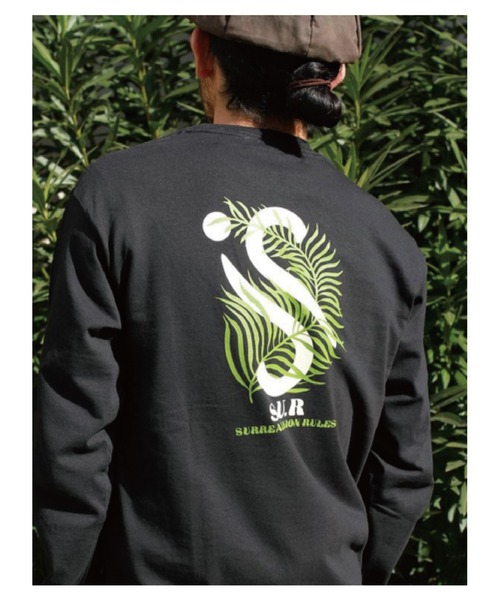 SURREAL(シュルリアル)の「【S.U.R/エスユーアール】S-GREEN L/S T-SHIRT(Tシャツ/カットソー・メンズ・ホワイト/モスグリーン・MEDIUM/LARGE)」の5枚目の写真