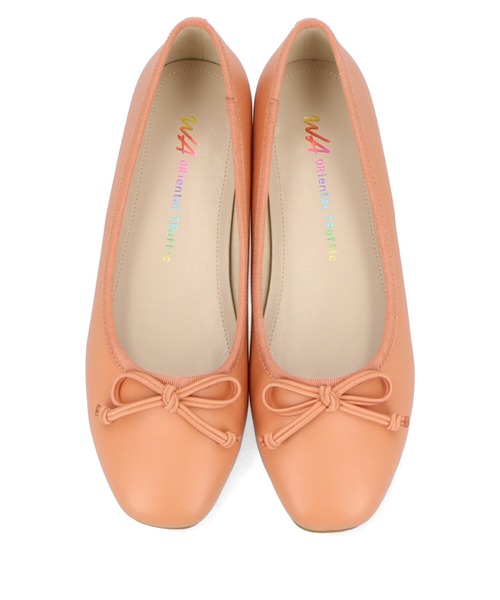 WA ORiental TRaffic（ダブルエーオリエンタルトラフィック）の「スクエアトゥバレエシューズ/22104（バレエシューズ・レディース・ベージュ/オレンジ/ブラック/シルバー・34/40/37/38/42/35/41/39/36/33/43）」の15枚目の写真