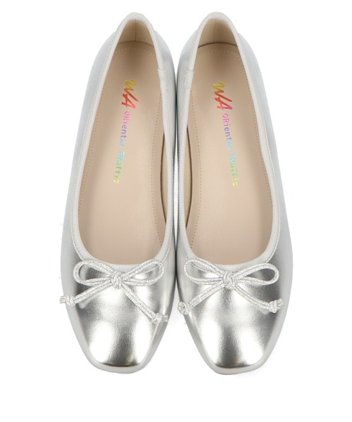 WA ORiental TRaffic（ダブルエーオリエンタルトラフィック）の「スクエアトゥバレエシューズ/22104（バレエシューズ・レディース・ベージュ/オレンジ/ブラック/シルバー・34/40/37/38/42/35/41/39/36/33/43）」の11枚目の写真