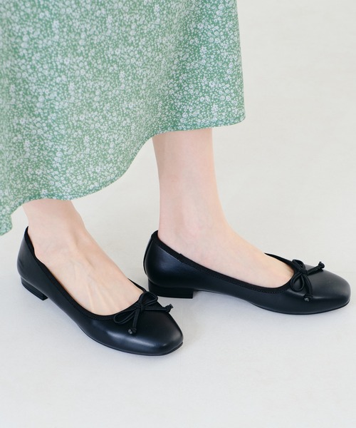 WA ORiental TRaffic（ダブルエーオリエンタルトラフィック）の「スクエアトゥバレエシューズ/22104（バレエシューズ・レディース・ベージュ/オレンジ/ブラック/シルバー・34/40/37/38/42/35/41/39/36/33/43）」の12枚目の写真