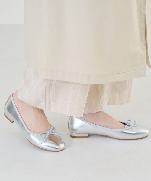 WA ORiental TRaffic（ダブルエーオリエンタルトラフィック）の「スクエアトゥバレエシューズ/22104（バレエシューズ・レディース・ベージュ/オレンジ/ブラック/シルバー・34/40/37/38/42/35/41/39/36/33/43）」の13枚目の写真