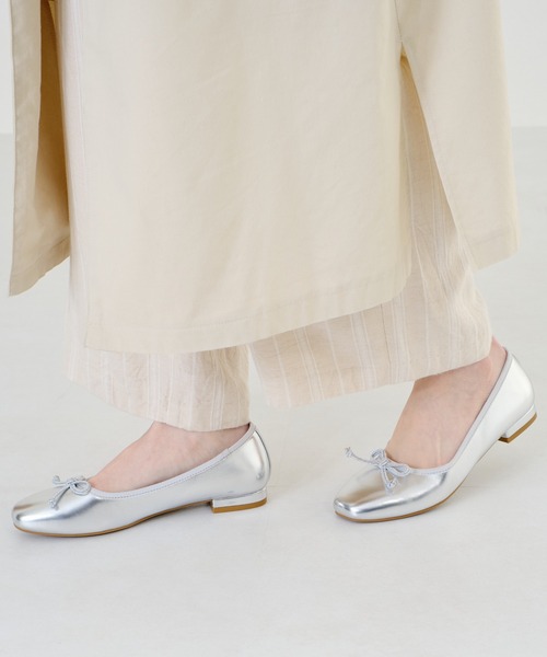 WA ORiental TRaffic（ダブルエーオリエンタルトラフィック）の「スクエアトゥバレエシューズ/22104（バレエシューズ・レディース・ベージュ/オレンジ/ブラック/シルバー・34/40/37/38/42/35/41/39/36/33/43）」の19枚目の写真