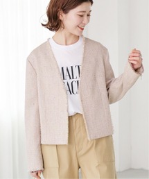 mel⭐︎スピック&スパン ノーカラー ベージュジャケット mel様専用