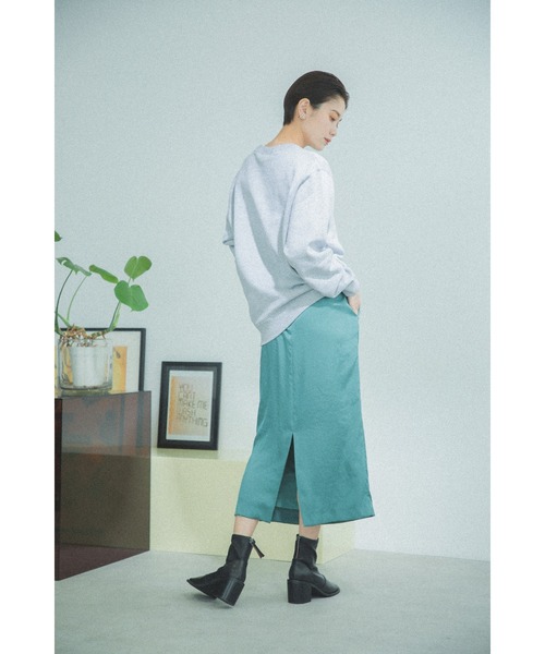 GOOD ROCK SPEED(グッドロックスピード)の「(GOOD ROCK SPEED)別注カレッジスエット(スウェット・レディース・グレー/グリーン・FREE)」の6枚目の写真