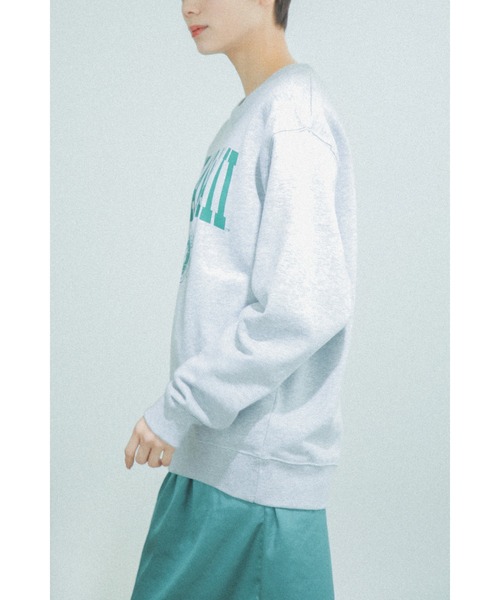 GOOD ROCK SPEED(グッドロックスピード)の「(GOOD ROCK SPEED)別注カレッジスエット(スウェット・レディース・グレー/グリーン・FREE)」の8枚目の写真