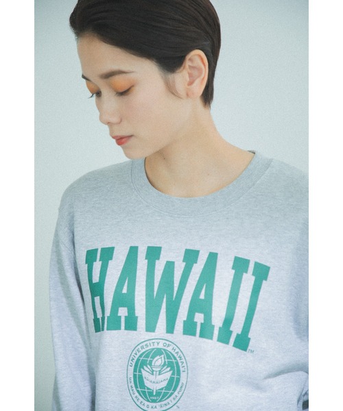 GOOD ROCK SPEED(グッドロックスピード)の「(GOOD ROCK SPEED)別注カレッジスエット(スウェット・レディース・グレー/グリーン・FREE)」の10枚目の写真