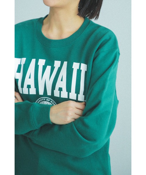 GOOD ROCK SPEED(グッドロックスピード)の「(GOOD ROCK SPEED)別注カレッジスエット(スウェット・レディース・グレー/グリーン・FREE)」の17枚目の写真