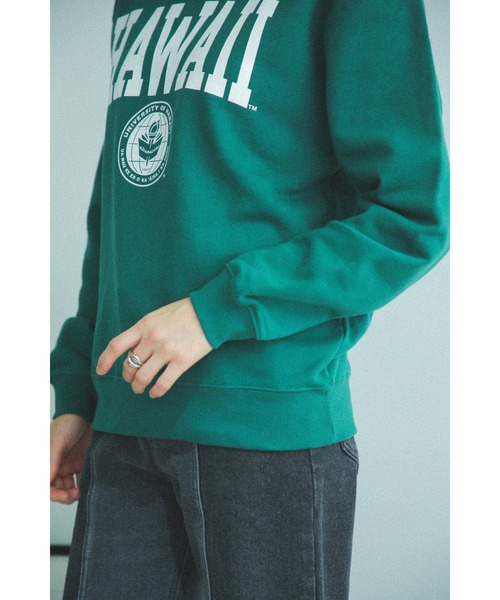 GOOD ROCK SPEED(グッドロックスピード)の「(GOOD ROCK SPEED)別注カレッジスエット(スウェット・レディース・グレー/グリーン・FREE)」の18枚目の写真