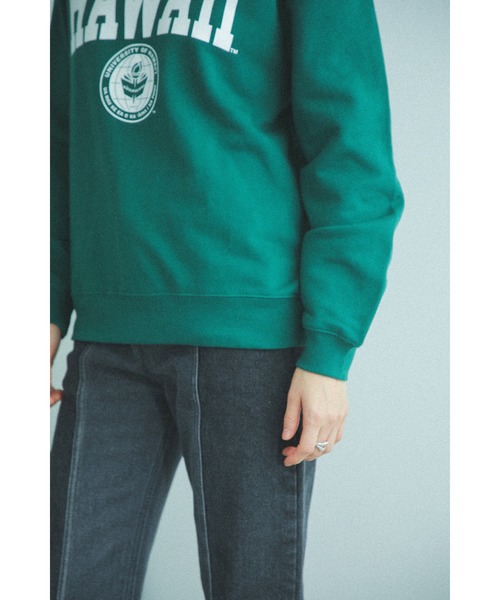 GOOD ROCK SPEED(グッドロックスピード)の「(GOOD ROCK SPEED)別注カレッジスエット(スウェット・レディース・グレー/グリーン・FREE)」の19枚目の写真