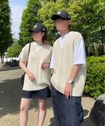 PairPair | アソート柄ニットベスト(ユニセックス)(ベスト)