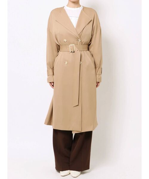 CALNAMUR（カルナムール）の「スプリングダブルコート（トレンチコート・レディース・ベージュ/カーキ・FREE）」の13枚目の写真