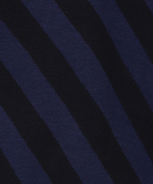 PairPair（ペアペア）の「バイヤスボーダーニット(ユニセックス)（ニット/セーター・レディース・ブラック/ブルー・FREE）」の17枚目の写真