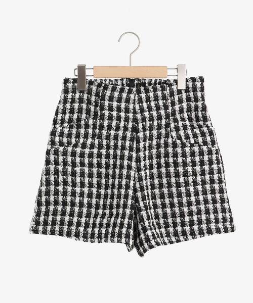 MAJESTIC LEGON(マジェスティックレゴン)の「ツイードショートパンツ(その他パンツ・レディース・ベージュ系その他2/ブラック系その他・MEDIUM)」の7枚目の写真