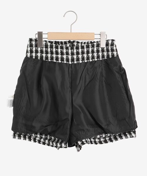MAJESTIC LEGON(マジェスティックレゴン)の「ツイードショートパンツ(その他パンツ・レディース・ベージュ系その他2/ブラック系その他・MEDIUM)」の14枚目の写真