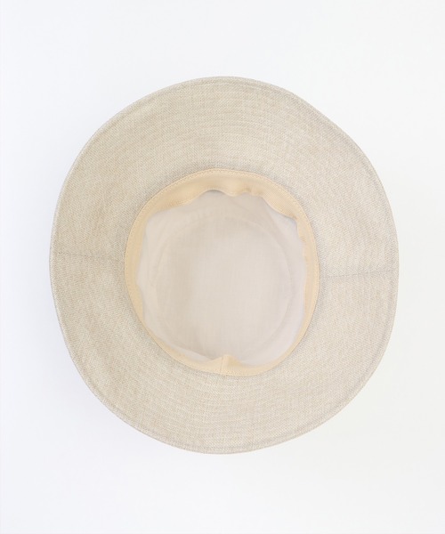 ikka（イッカ）の「疑麻ツバ広ハット（ハット・レディース・オフホワイト/ネイビー/キャメル・FREE）」の11枚目の写真