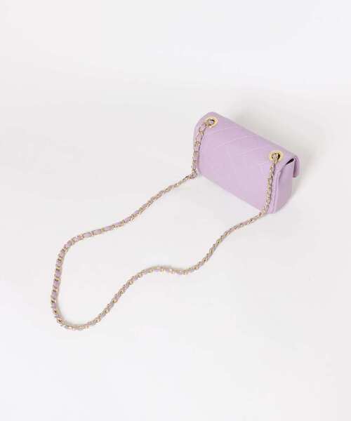 AULENTTI（オウレンティ）の「AULENTTI　キルティングミニショルダーバッグ（ショルダーバッグ・レディース・ブラック/ラベンダー/グレー系その他/レッド系その他/アイボリー・ONE）」の10枚目の写真