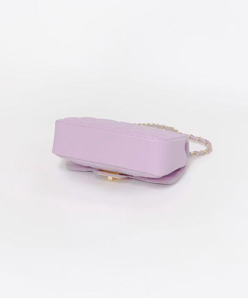 AULENTTI（オウレンティ）の「AULENTTI　キルティングミニショルダーバッグ（ショルダーバッグ・レディース・ブラック/ラベンダー/グレー系その他/レッド系その他/アイボリー・ONE）」の9枚目の写真