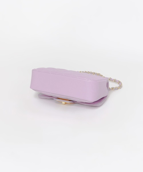 AULENTTI（オウレンティ）の「AULENTTI　キルティングミニショルダーバッグ（ショルダーバッグ・レディース・ブラック/ラベンダー/グレー系その他/レッド系その他/アイボリー・ONE）」の21枚目の写真