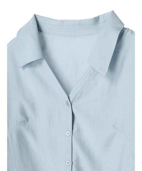 DURAS(デュラス)の「ドロップショルダーシャツ(シャツ/ブラウス・レディース・ホワイト/ブルー/グレー系その他・FREE)」の13枚目の写真